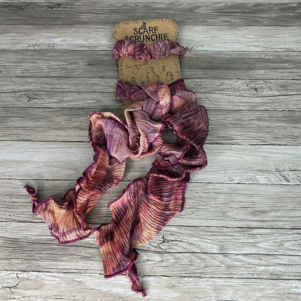 Natural Life Scrunchie Scarf Hair‎ Tie Bandana 7 Ways to Wear New Boho